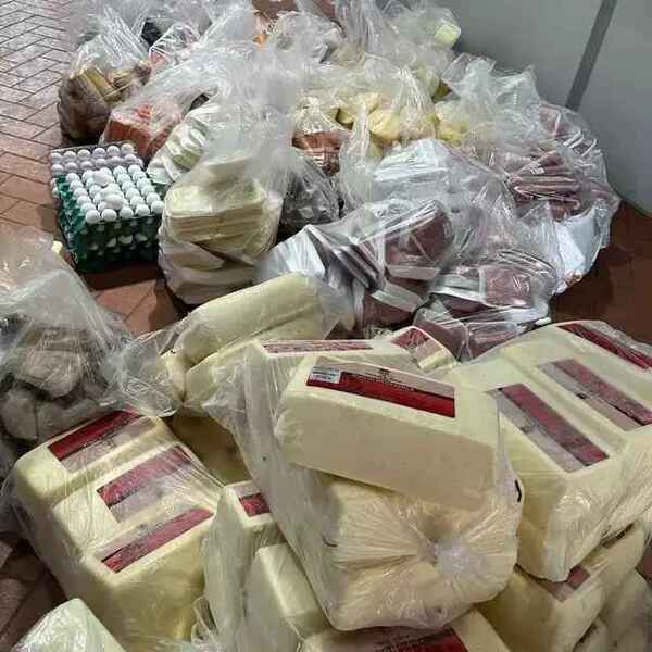 Ponta Porâ: Desde queso hasta cecina, la policía se lleva 1 tonelada de fiambres clandestinos