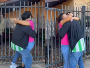 (VIDEO). ¿Yo piko lloro? Emotivo encuentro sorpresa entre una madre y su hijo tras varios años