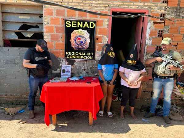 Madre e hija detenidas por venta de crack en Concepción