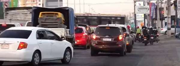 Transchaco: conductores no respetan carril único para buses - Nacionales - ABC Color