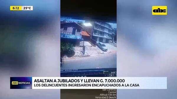 Video: Asaltan a jubilados y llevan G. 7.000.000 - ABC Noticias - ABC Color