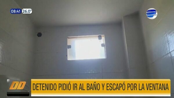 Detenido pidió ir al baño y escapó por la ventana | Telefuturo