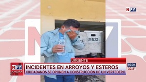 Arroyos y Esteros: Pobladores denuncian represión durante manifestación contra vertedero - Noticias Paraguay