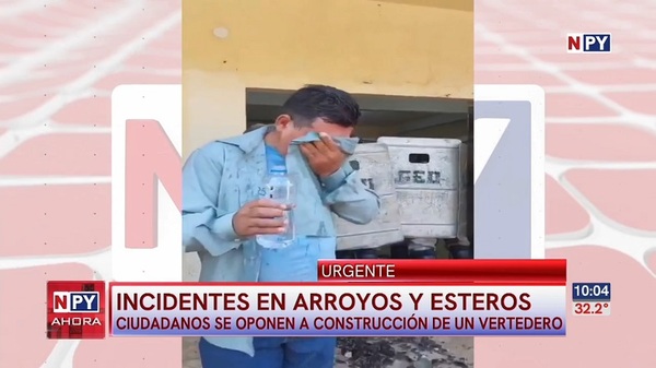 Arroyos y Esteros: Pobladores denuncian represión durante manifestación contra vertedero - Noticias Paraguay