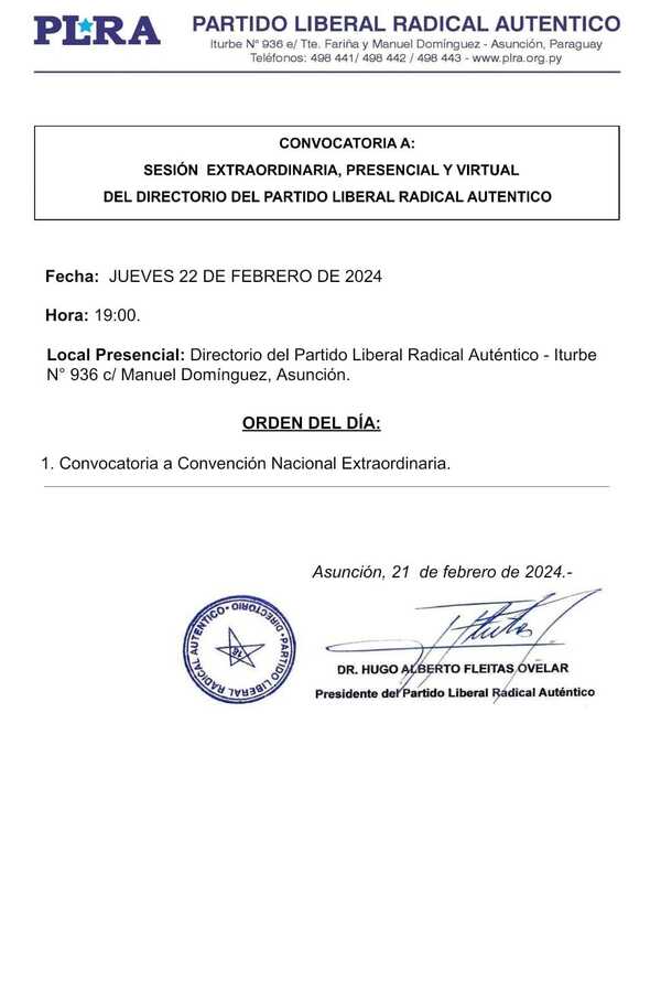 Convención Liberal ya tiene fecha tentativa - Portal Digital Cáritas Universidad Católica