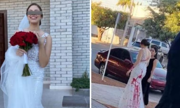 Suegra habría arruinado vestido de su nuera en la boda