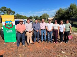 Habilitan obras de empedrado en el barrio Arroyo Porá.