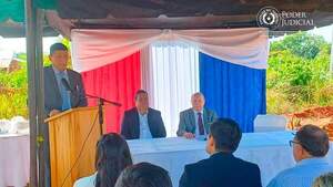 Inicia oficialmente la construcción del Juzgado de Paz en Karapaí - Radio Imperio 106.7 FM