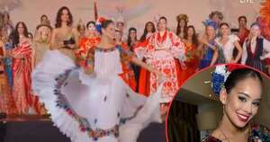 La Nación / Dahia Gatzke se lució con traje típico paraguayo en ceremonia del Miss Mundo