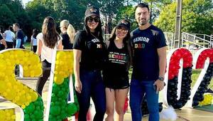 Gloria Vera y Julio Cáceres, felices con el "UPD" de su hija
