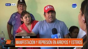 Manifestación y represión en Arroyos y Esteros | Telefuturo