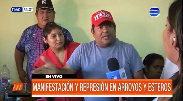Manifestación y represión en Arroyos y Esteros | Telefuturo