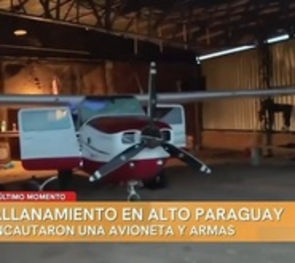 Incautan una avioneta y armas en Alto Paraguay - Paraguay.com