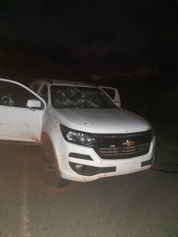 Canindeyú: Balean a camioneta de "Macho" durante guerra de narcos - El Independiente