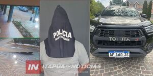 PERSONAL POLICIAL DE ITAPÚA FUE DETENIDO CON CAMIONETA ROBADA EN CAAZAPÁ - Itapúa Noticias