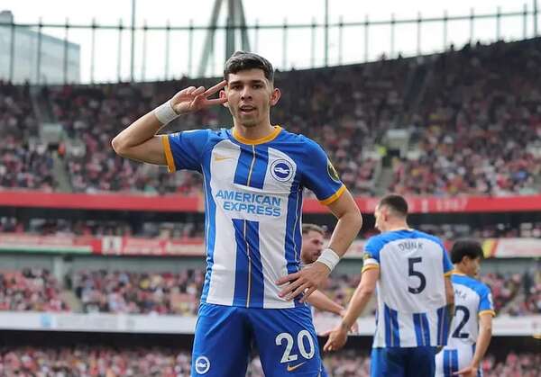 ¡Julio Enciso vuelve!: será suplente contra Everton por la Premier League - Fútbol Internacional - ABC Color