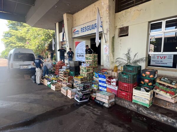 Caer cargamento de mercaderías frutihortícolas de supuesto contrabando en el cruce Kimex