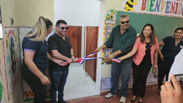 La Municipalidad de Concepción inaugura aula y sanitarios en la Escuela San Isidro Labrador