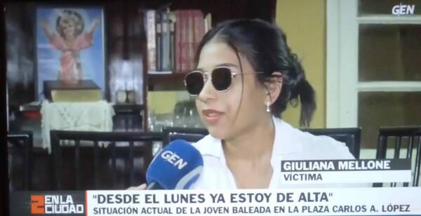 [VIDEO] Joven baleada en el parque Carlos A. López: “Mi vida será médicos, Fiscalía y Poder Judicial por un buen tiempo”