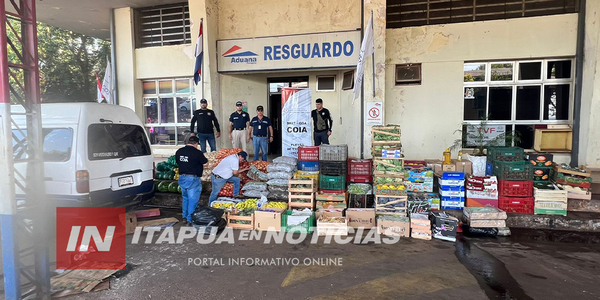 INCAUTAN VEHÍCULO CON MERCADERÍAS PRESUMIBLEMENTE DE CONTRABANDO EN SAN RAFAEL DEL PNÁ. - Itapúa Noticias