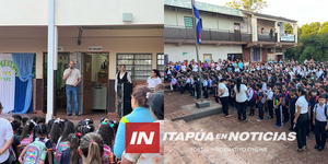 JAIME HINTERLEITNER ACOMPAÑÓ A ALUMNOS EN EL PRIMER DÍA DE CLASES - Itapúa Noticias