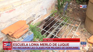 Luque: Por riesgo de derrumbe de aulas, 530 alumnos no volvieron a la escuela