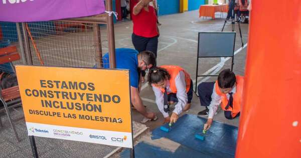 La Nación / Vuelta a clases inclusiva: construyeron rampas en escuela Ignacio A. Pane de Asunción