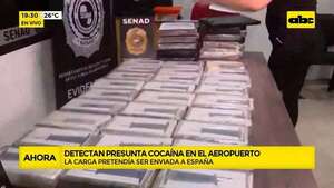 Video: detectan presunta carga de cocaína en aeropuerto Pettirossi que pretendía ser enviada a España - ABC Noticias - ABC Color