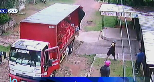 Así asaltaron a repartidor de bebidas en Areguá | Telefuturo