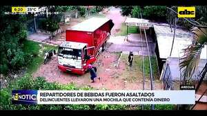 Video: Repartidores de bebidas fueron asaltados  - ABC Noticias - ABC Color