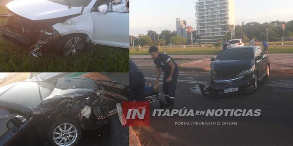 UNA MUJER RESULTÓ HERIDA TRAS COLISIÓN EN ENCARNACIÓN - Itapúa Noticias