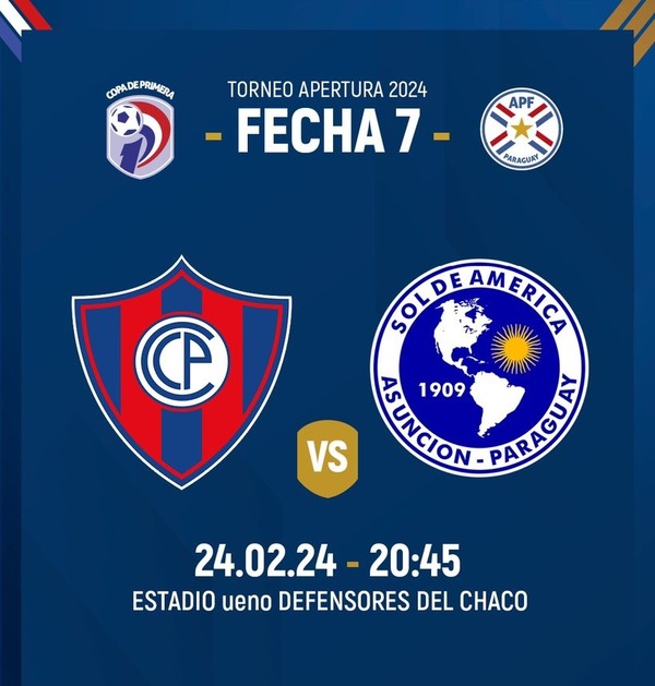 Cerro enfrenta a Sol de América en el Defensores del Chaco - Unicanal