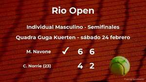 Mariano Navone consigue el puesto de la siguiente ronda a costa de Cameron Norrie - Tenis - ABC Color