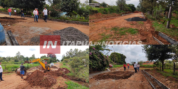 INTENDENTE DE TRINIDAD SUPERVISÓ OBRAS DE INFRAESTRUCTURA - Itapúa Noticias