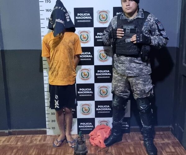 Sorprenden a joven que ingresó a hurtar motor de agua en vivienda