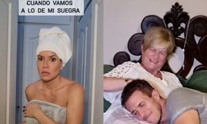 Dallys Ferreira muestra como tratan a su marido, cuando van de visita a Argentina