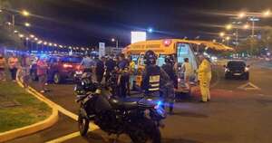 Diario HOY | Motociclista sufre violento accidente en la Costanera de Encarnación