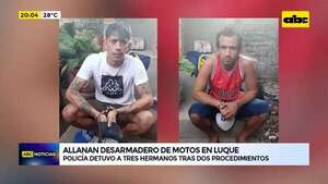 Video: allanan desarmadero de motos en Luque - ABC Noticias - ABC Color
