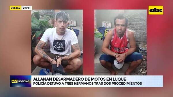 Video: allanan desarmadero de motos en Luque  - ABC Noticias - ABC Color
