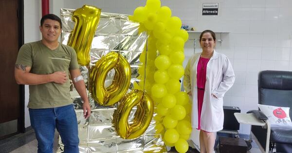 Diario HOY | Admirable: voluntario cumple 100 donaciones de plaquetas e insta a donar