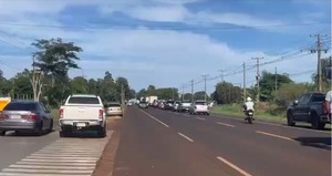 Jornada de protesta en Saltos del Guairá | 1000 Noticias
