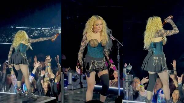 [VIDEO] ¡Opoi cuarta! Madonna escupió a su público