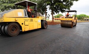 Iniciaron las obras de pavimentación asfáltica en Naranjal