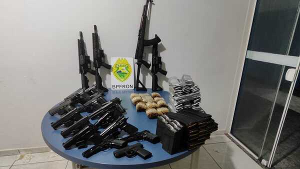 Cae venezolano en la frontera con arsenal que habría ingresado por Paraguay