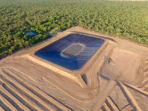 Avanza con éxito la construcción del sistema de macrocaptación de agua en el Chaco