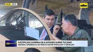Video: Justifican compra de 6 aviones Super Tucano - ABC Noticias - ABC Color