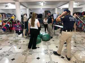 POLICÍA INCAUTÓ PRODUCTOS QUE SERÍAN FALSIFICACIONES DE MARCAS RECONOCIDAS EN ENCARNACIÓN - Itapúa Noticias