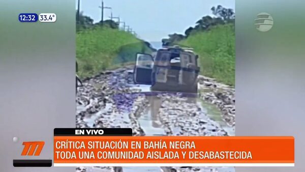 Ambulancia con paciente quedó varada en Bahía Negra | Telefuturo