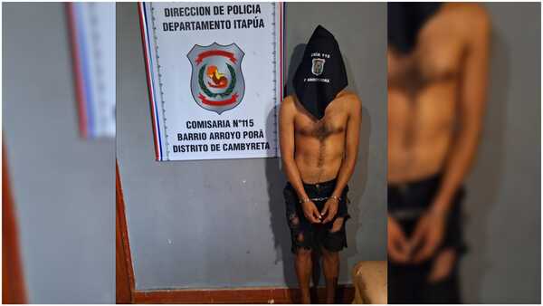Aprehenden a sup. delincuente que fue herido al intentar robar en una escuela de Arroyo Pora
