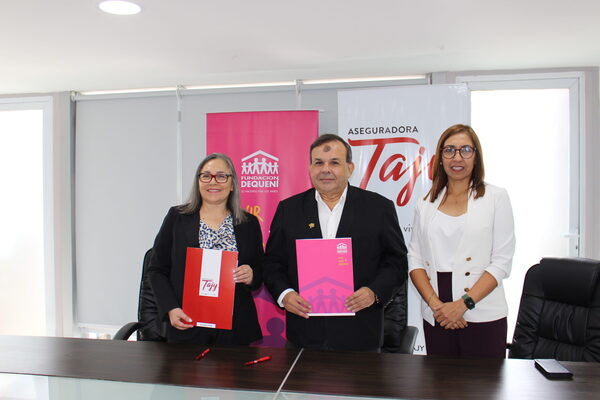 Aseguradora Tajy y Fundaci贸n Dequen铆 firman convenio para impulsar la educaci贸n de ni帽os y adolescentes - Revista PLUS